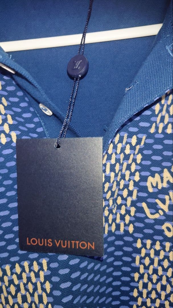 LOUIS VUITTON チェック柄ポロシャツLサイズ