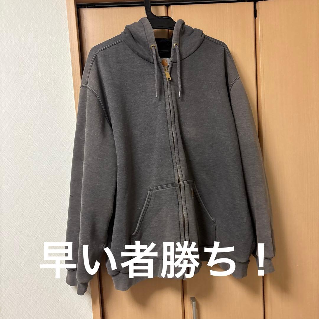 カーハートジップアップパーカー