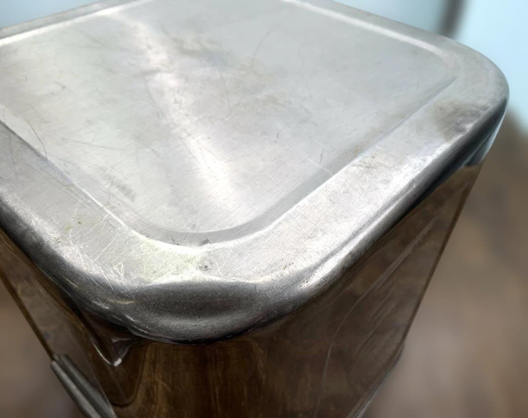 ユキワ 18-8ステンレス 角深型キッチンポット 5個セット 手・目盛・蓋付 ③