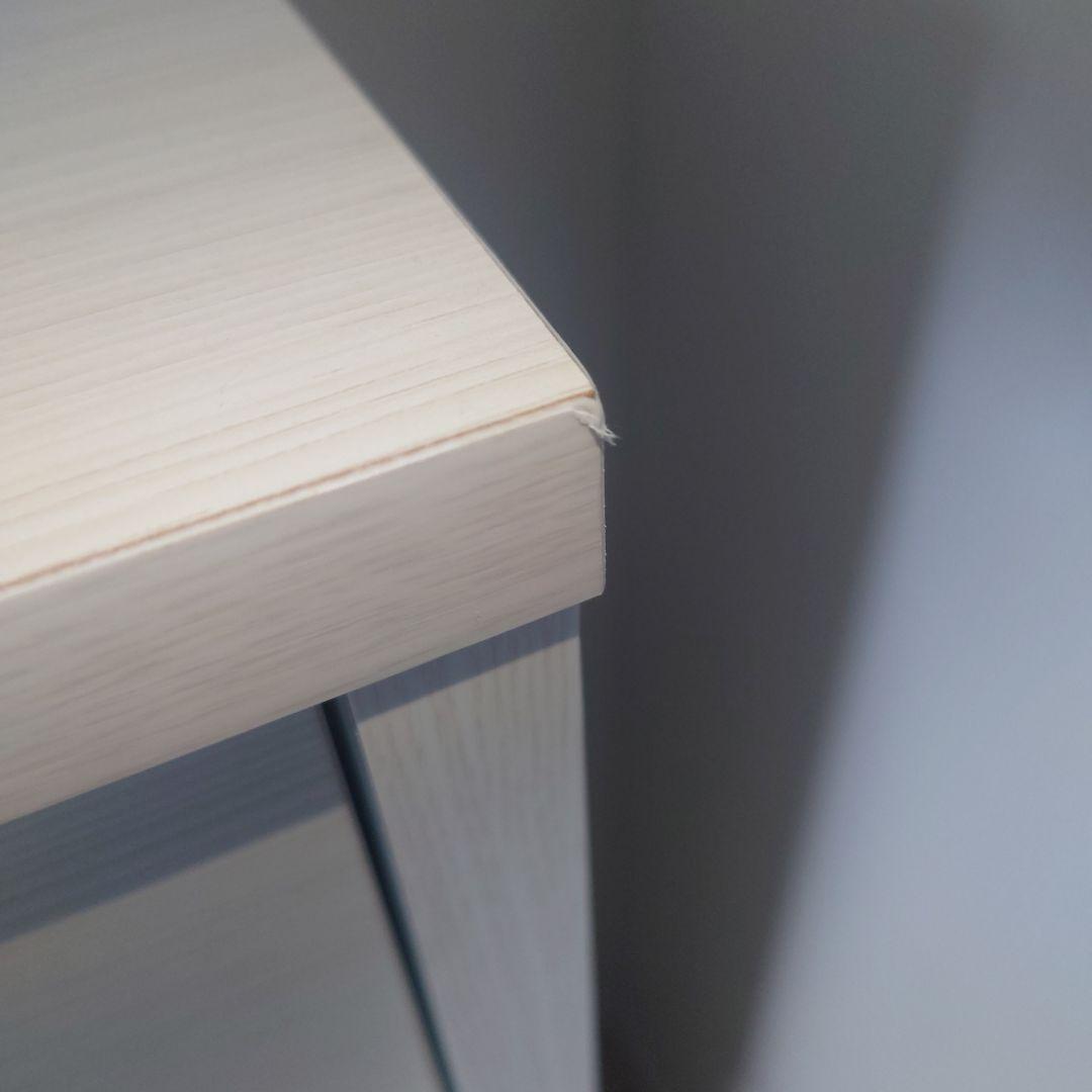 【最終値下げ】ニトリ 薄型キャビネット(アニー120S WW)　引戸 棚