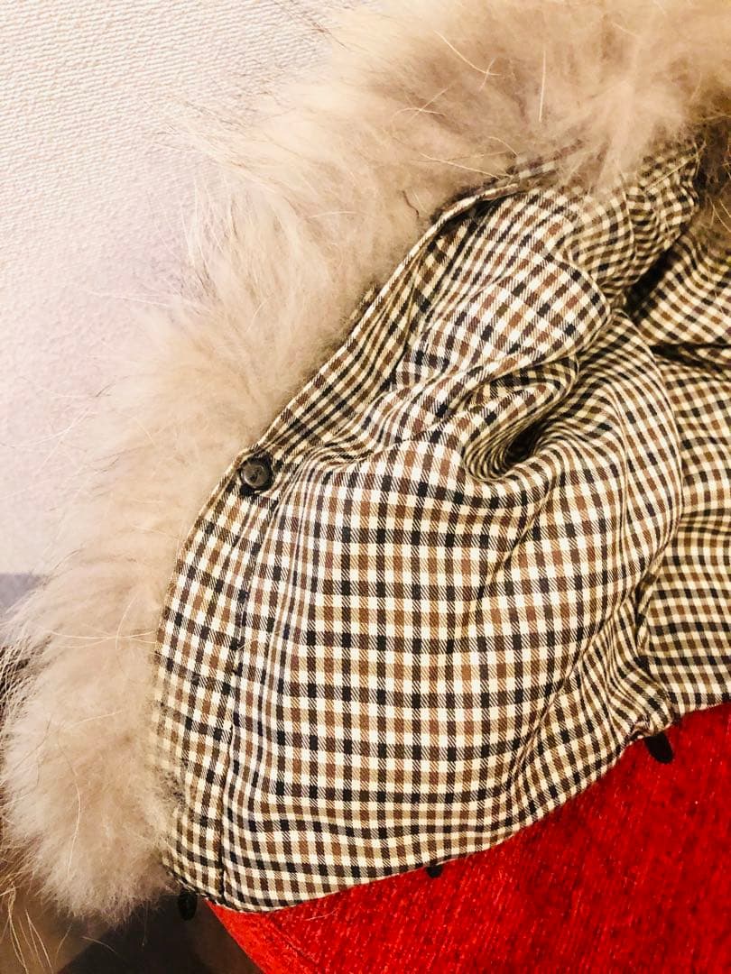 定価14万程　羊革　ダウンベスト　フード取外し可能