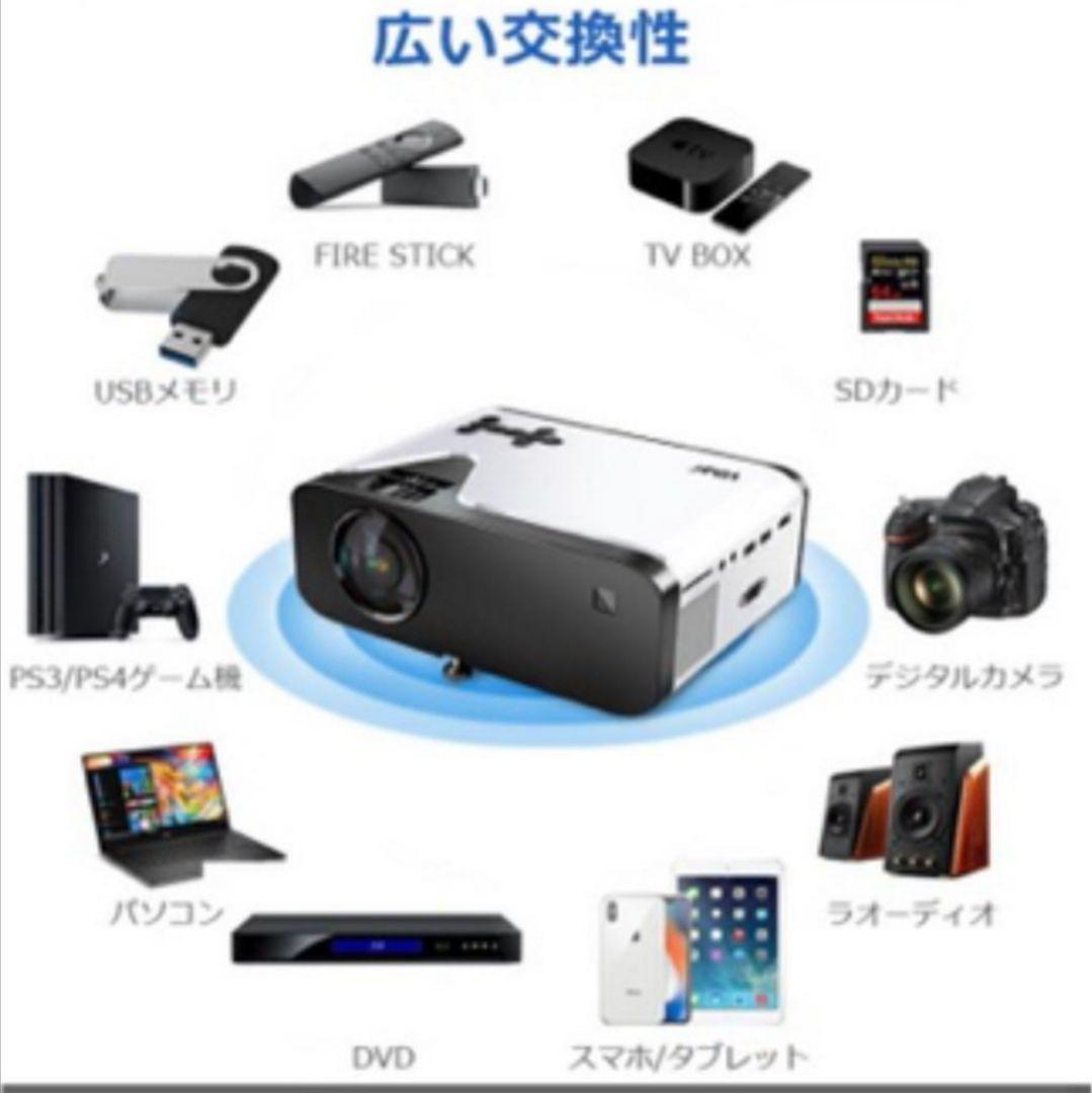 本日終了⭐高画質小型プロジェクター1080PフルHD 4500ルーメン豪華セット