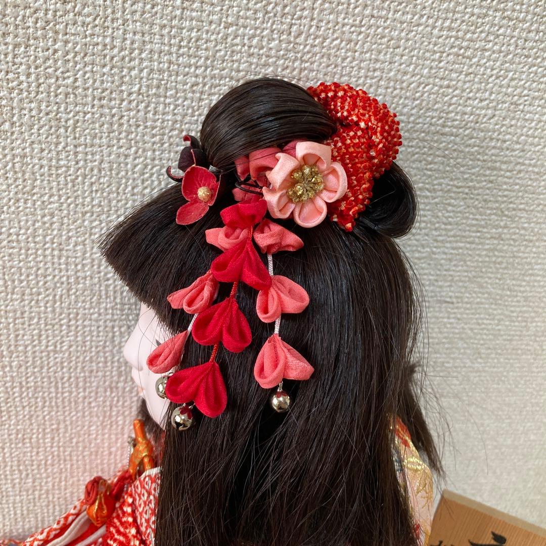 週末のみ大値下げ　お座り市松人形　東光作　着せ替え可能　縮緬和服　傷なし