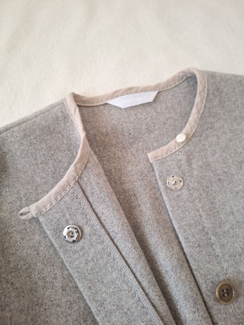 【専用】homspun ハイカットメルトンポケットコート 21AW 日本製