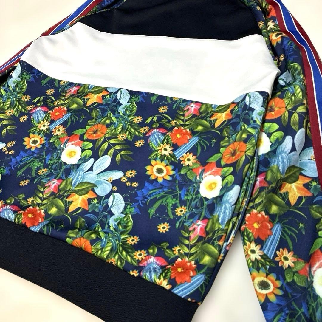 希少 ZARA トラックジャケット サイドライン ボタニカル セットアップ 総柄
