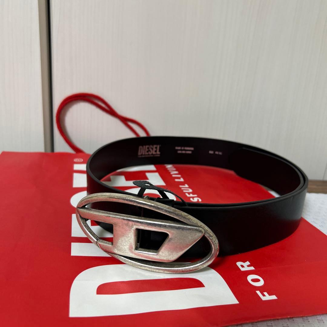 DIESEL 黒レザーベルト