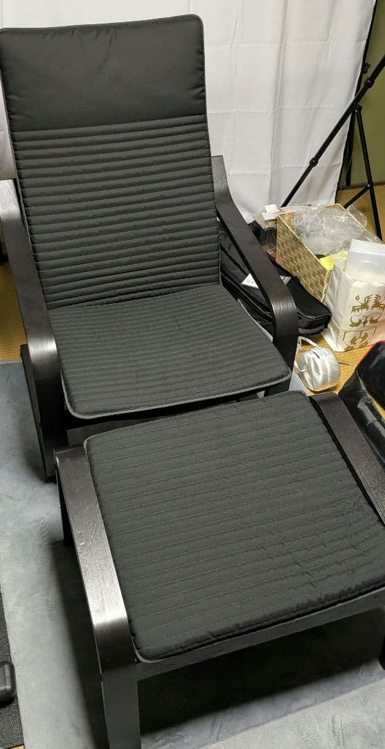 IKEA ポエング、オットマン【引き取りで値下げ】