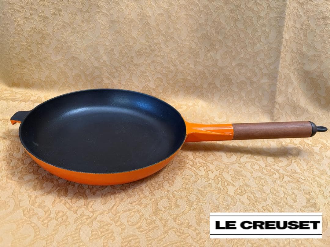【レア】ヴィンテージ ル・クルーゼ オレンジグラデーションフライパン26cm