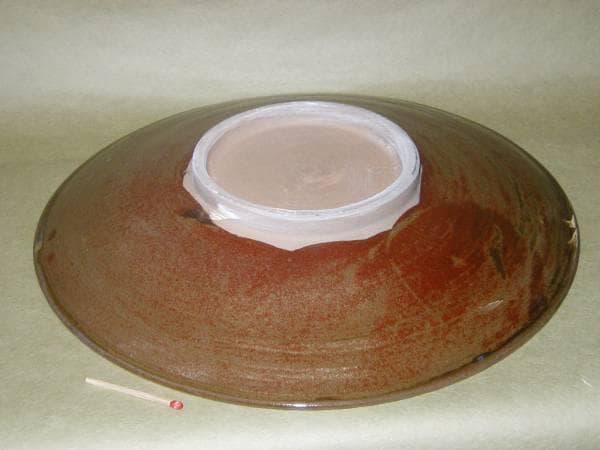 小鹿田焼「丸皿（飛び鉋）１尺」1枚【 送料確認用出品 】