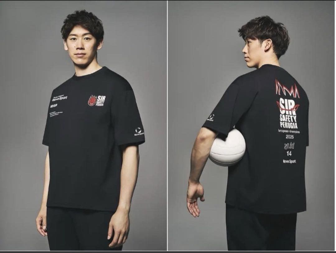 石川祐希 ムーブスポーツ ペルージャコラボTシャツ