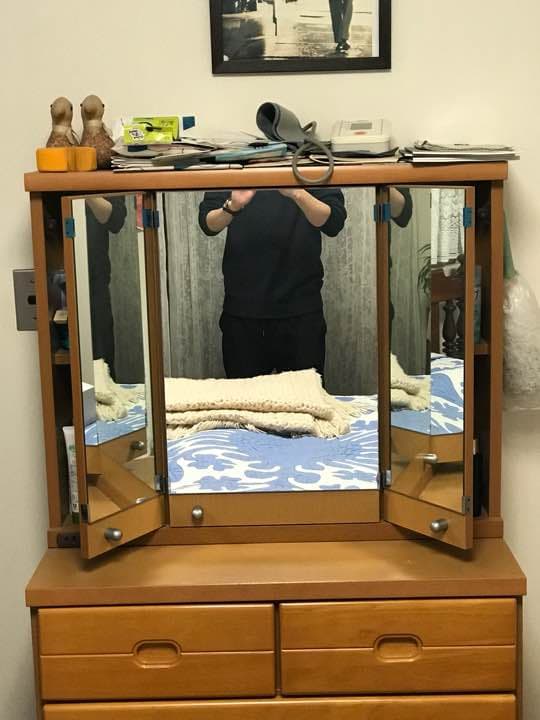 三面鏡 台付き