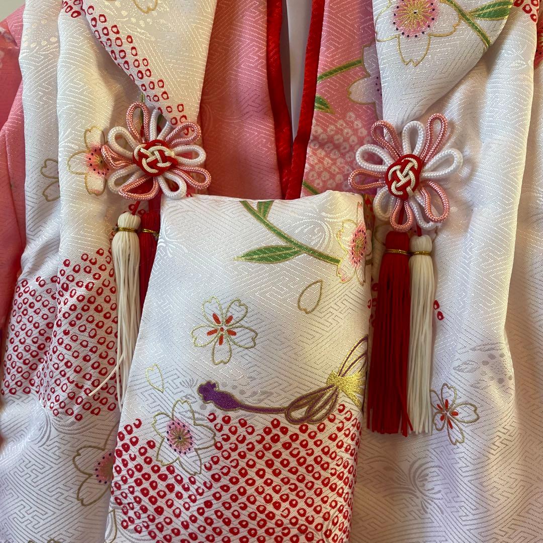 子供用 七五三 着物セット ピンク 花柄