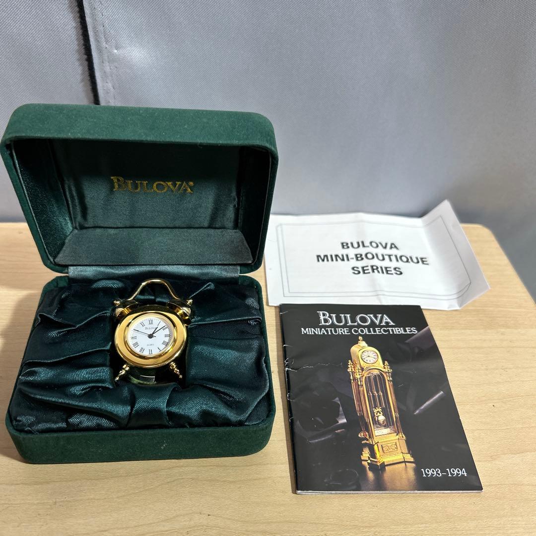 アンティーク ブローバ ミニチュア 目覚まし時計 ゴールド Gemini