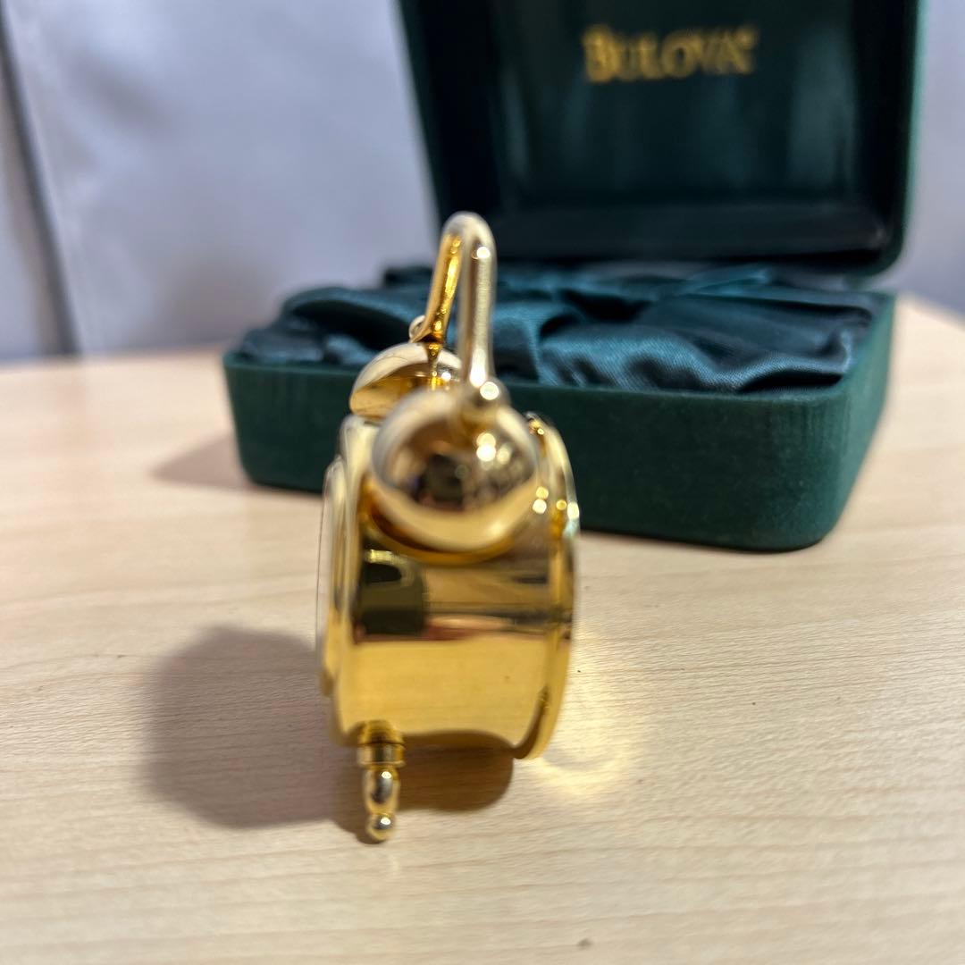 アンティーク ブローバ ミニチュア 目覚まし時計 ゴールド Gemini