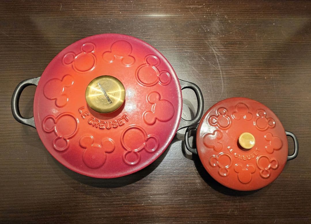 LE CREUSET ミッキーデザイン 両手鍋セット
