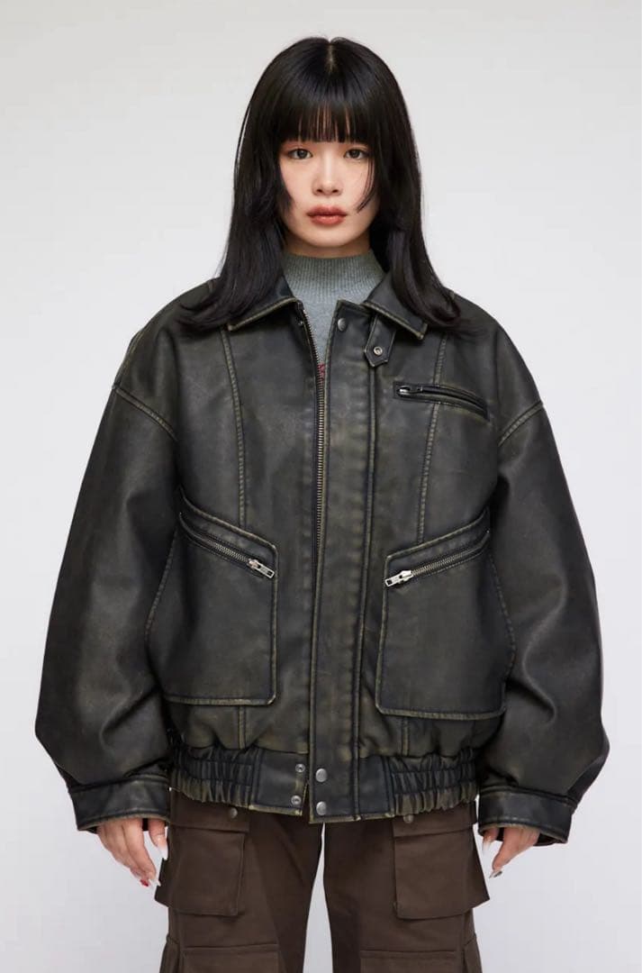 LAGUA GEM SCRATCH VINTAGE ブルゾン