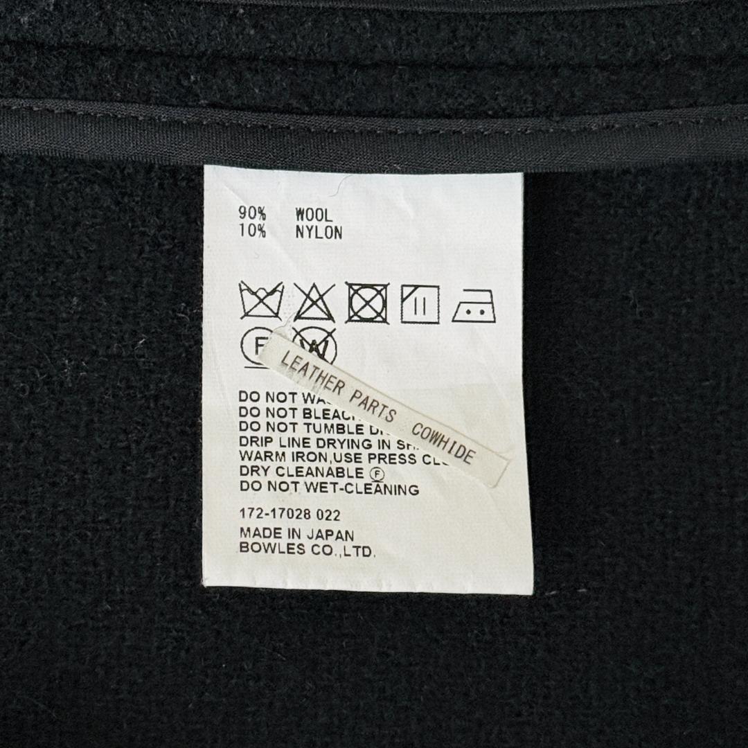 HYKE ハイク ダッフルコート ブラック Mサイズ 白トグル 白ボタン 日本製