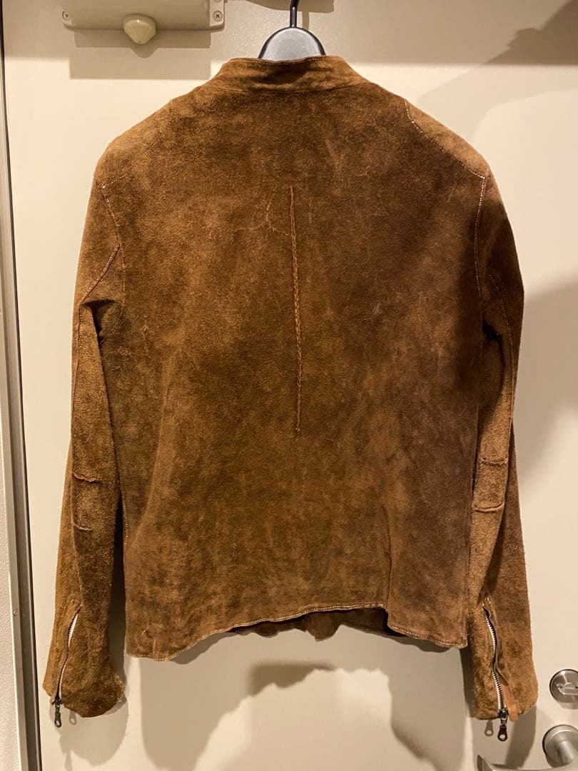 sisii シシ スウェード レザー シングル ライダース ジャケット 牛革 S