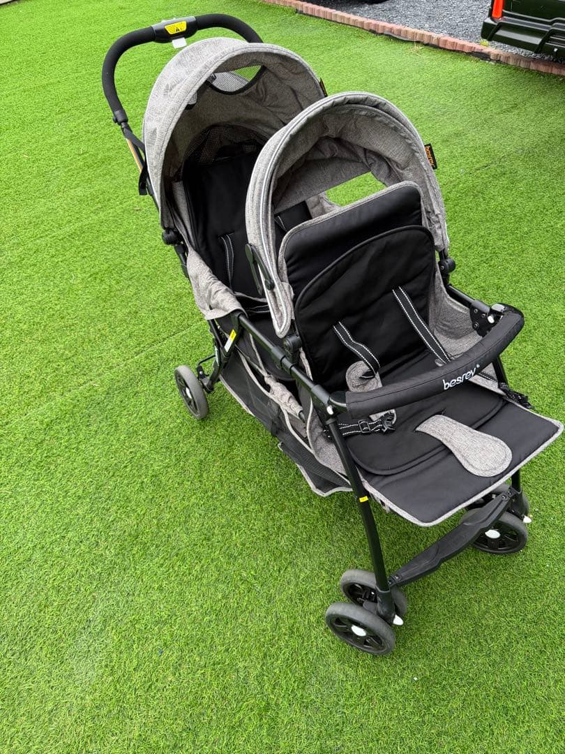 ジャムさん専用【美品】besrey 2人乗りベビーカー 二人乗り 双子 年子