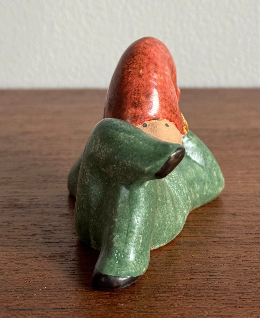 Lisa Larson　レイジートムテ/Lazy Tomte（緑）