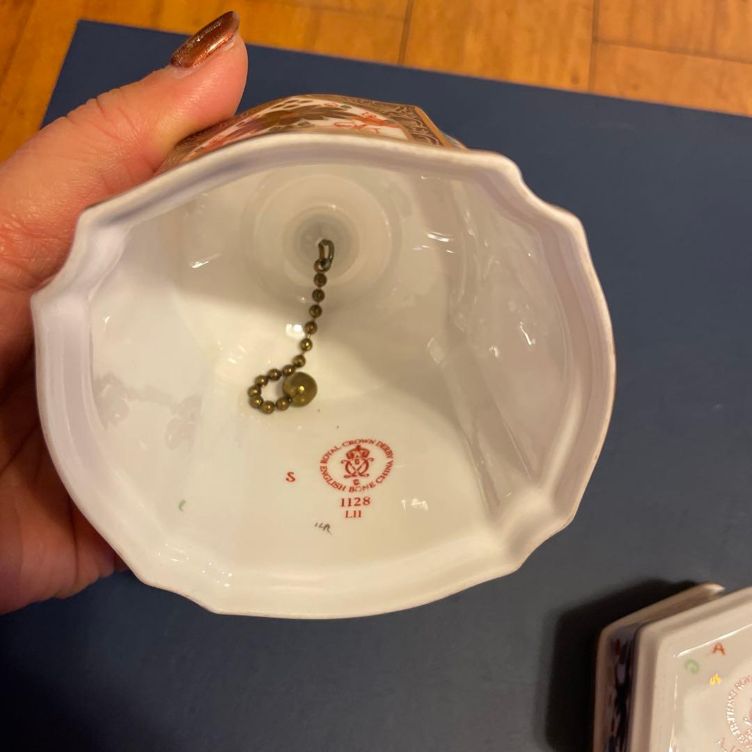 【 CROWN DERBY】ハンドベル　オールドイマリ　廃盤　伊万里