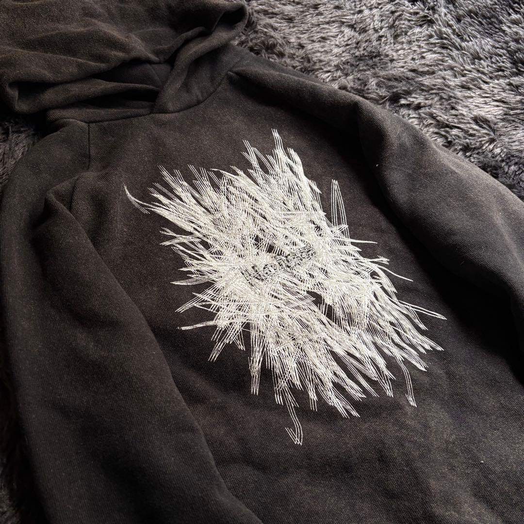 ATTACHMENT フーディー Noise swag ブラック