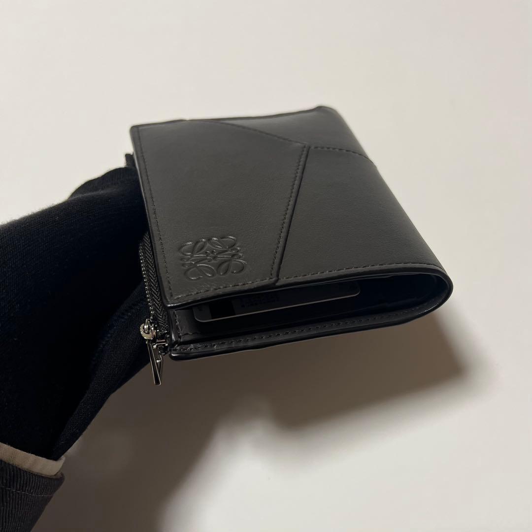 【最終値下げ】LOEWE パズル スリム コンパクト ウォレット(ダークグレー)