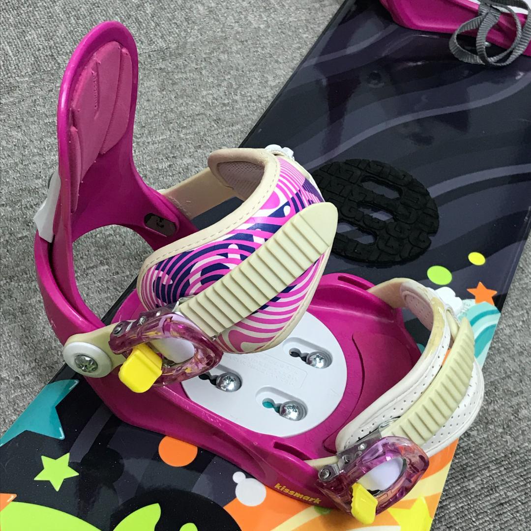 状態良■子供用■2点セット■WAX済■kissmark ボード ビンディング