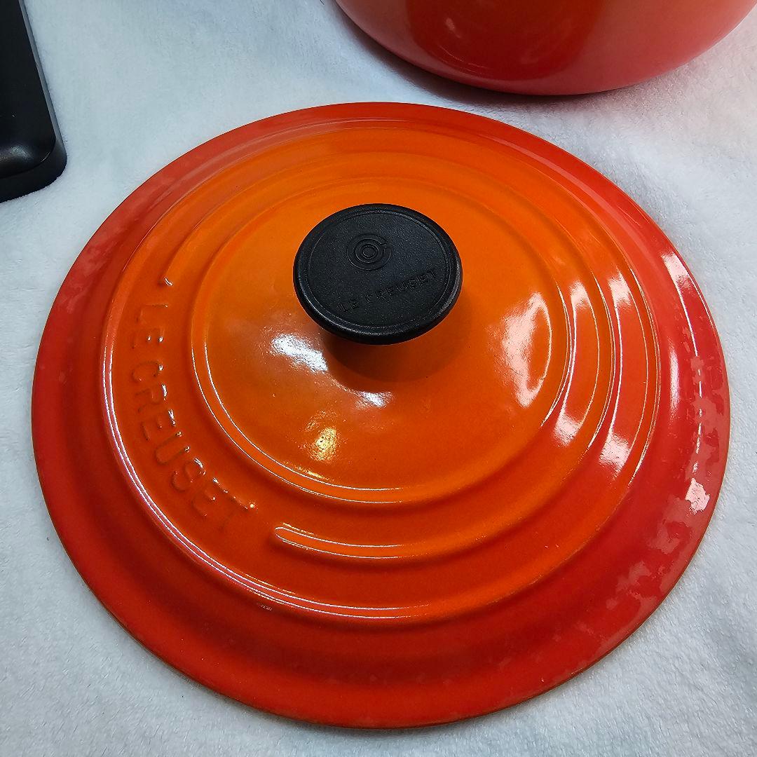 LE CREUSET ル・クルーゼ 両手鍋 20CM オレンジ