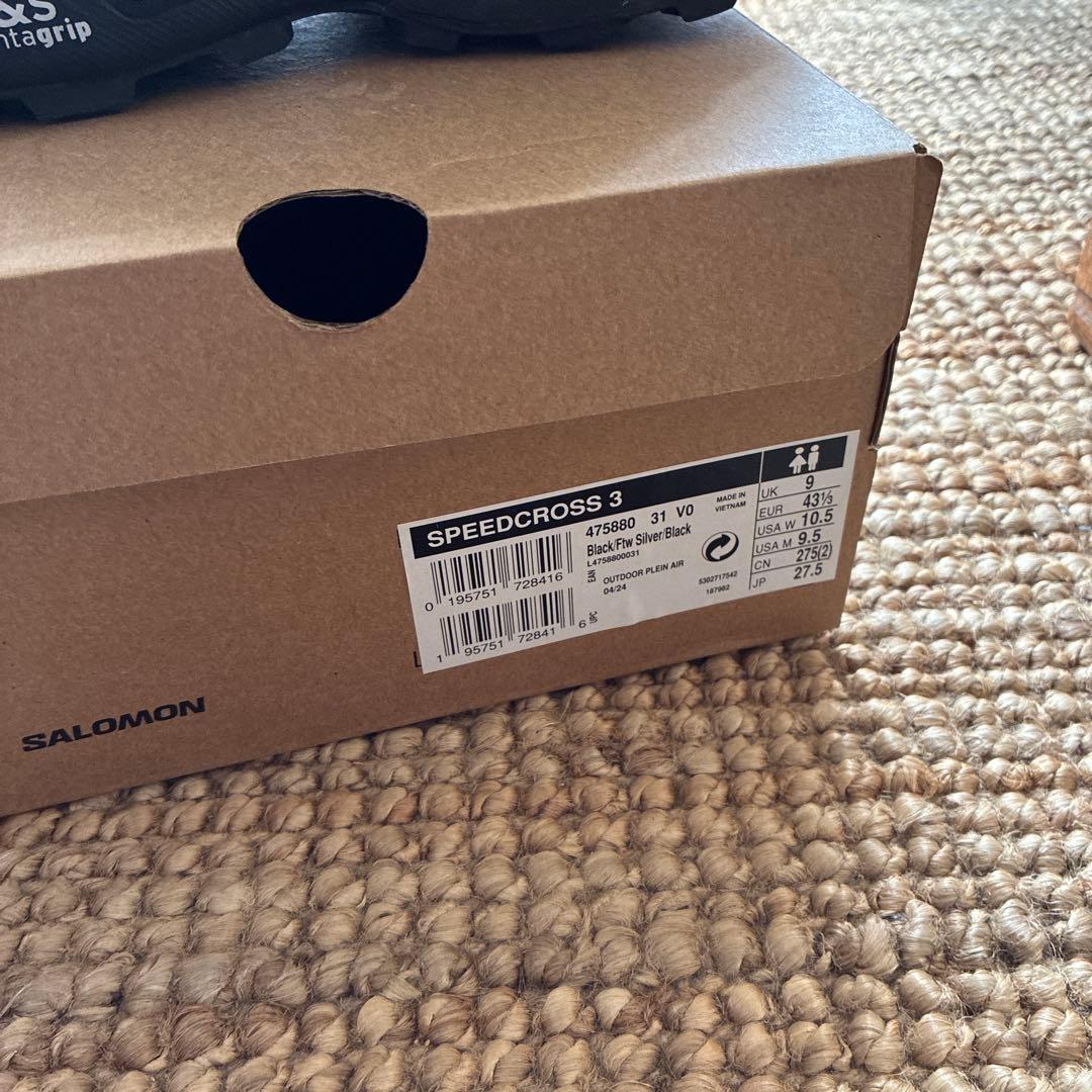 靴 Salomon Speedcross 3 \"Black/Silver\"