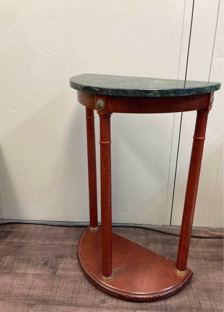 大理石　花台　コンソールテーブル　コーナー用