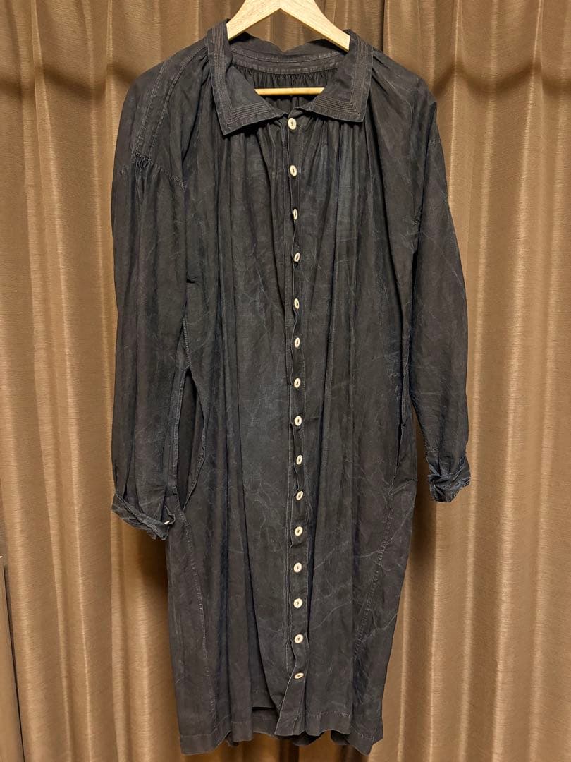 20s 30s インディゴリネン フランス ビンテージ マキニョン ビヨード