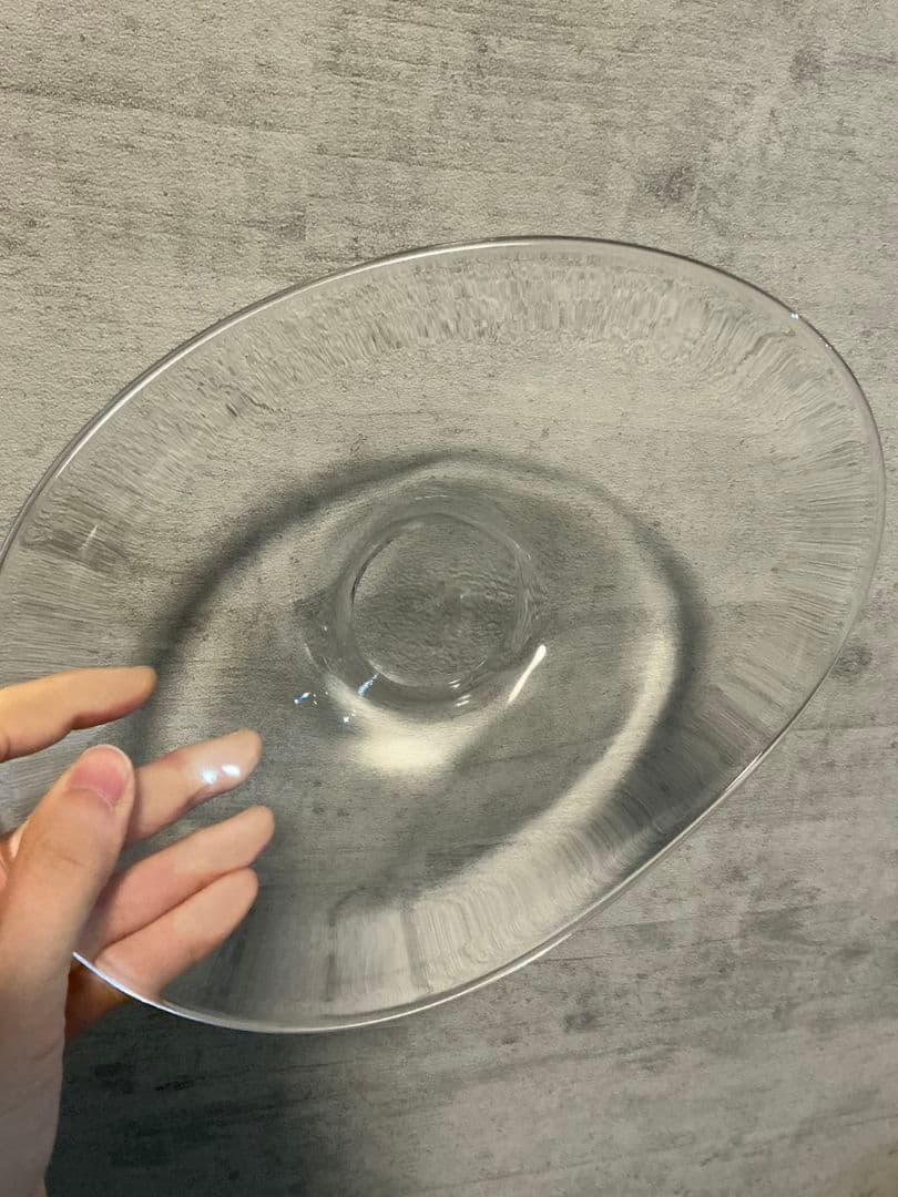 未使用　スガハラ　sghr　 変形プレート　プレート　ガラスプレート　2枚