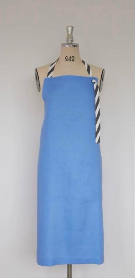 新品未使用 タキマキエプロン ブルー 滝沢眞規子さん