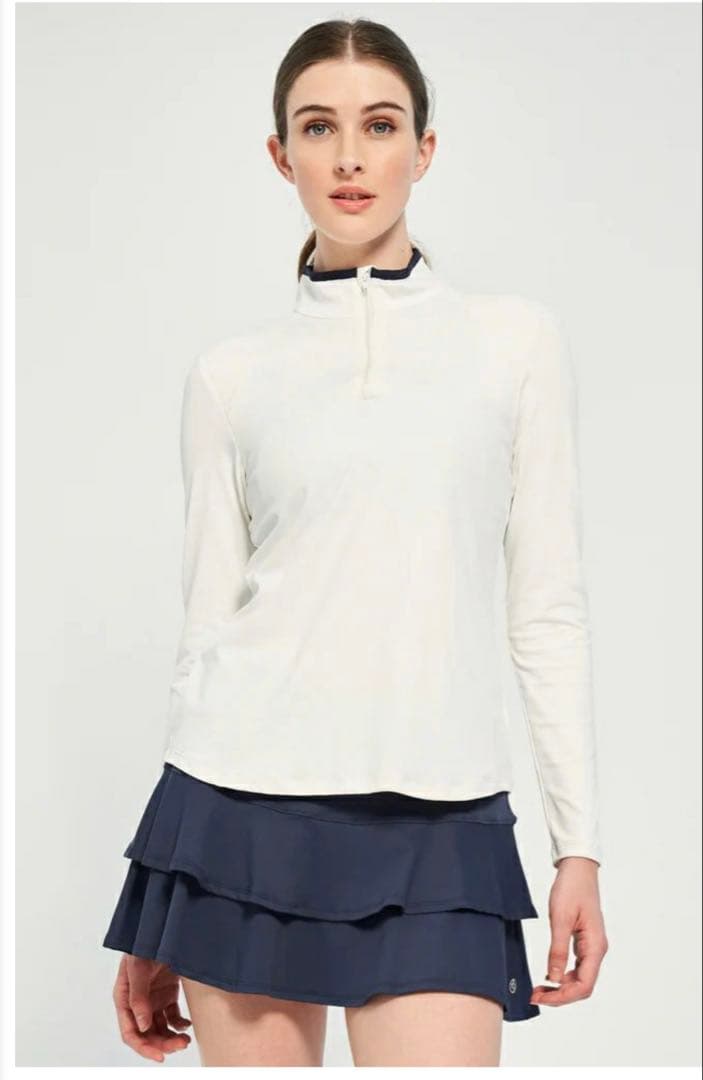 LIJA AngleTopアングルトップ|テニスウェア|長袖|White