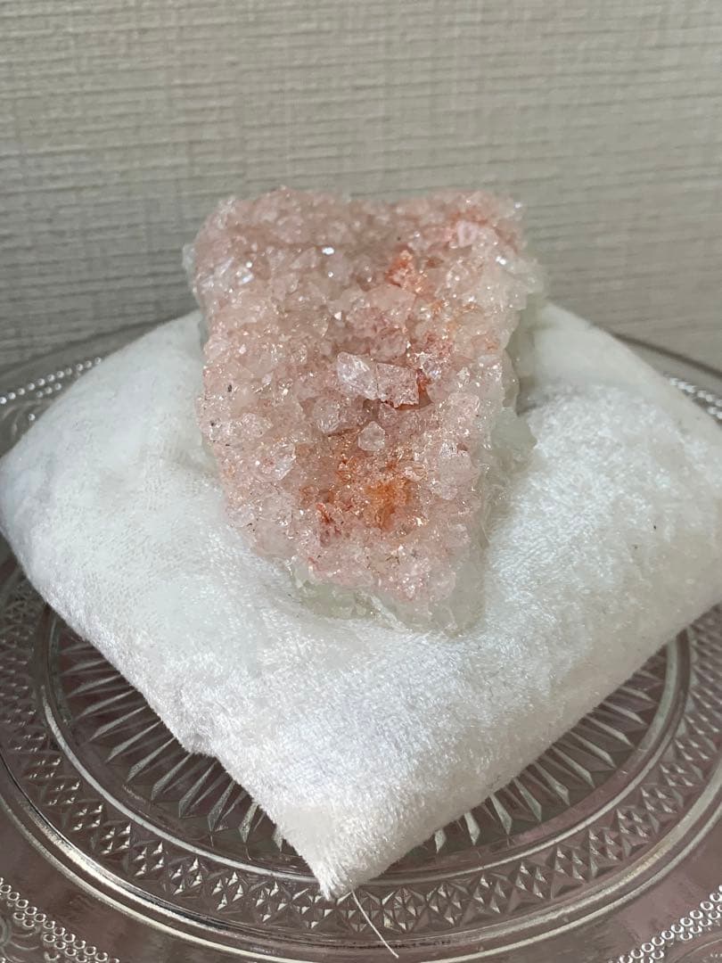 ⭐︎天然石⭐︎超レア⭐︎原石⭐︎全面結晶⭐︎ピンクアポフィライト⭐︎魚眼石⭐︎クラスター⭐︎