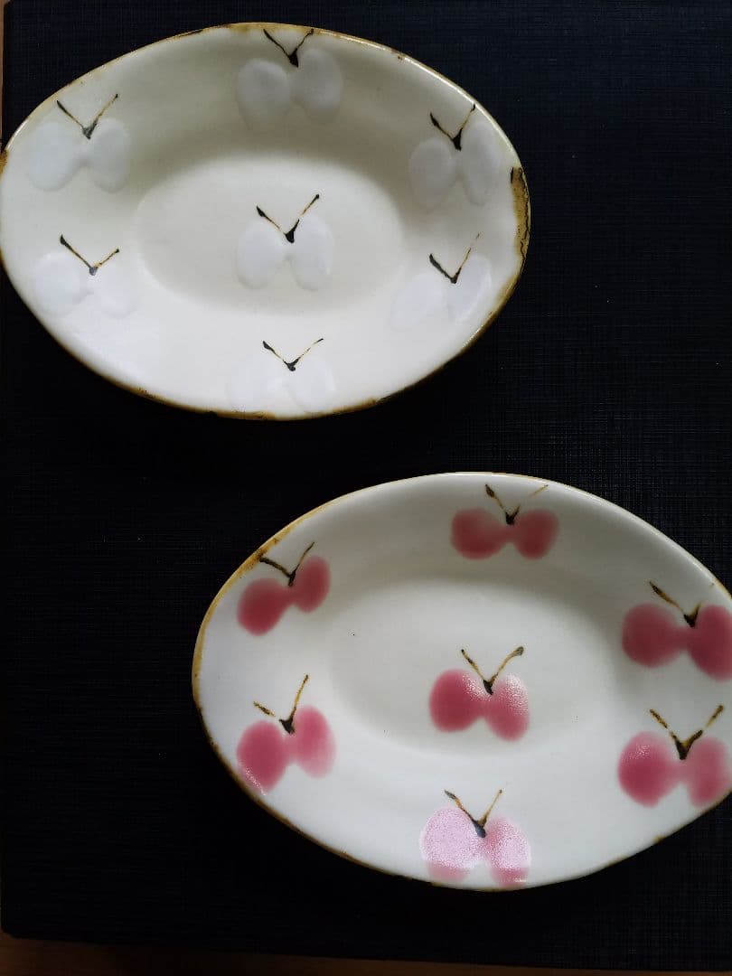 石木文さん　てふてふ　オーバル２枚