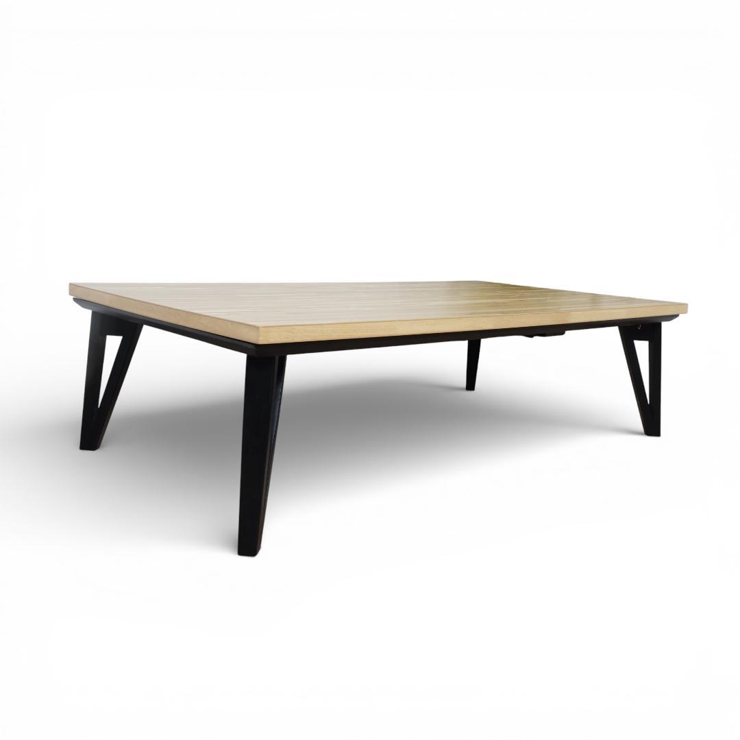 【新品訳あり】北欧風 こたつテーブル 幅150奥行80 フラットヒーター 省エネ