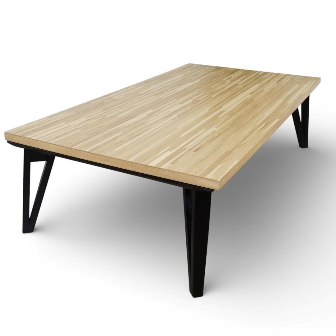 【新品訳あり】北欧風 こたつテーブル 幅150奥行80 フラットヒーター 省エネ