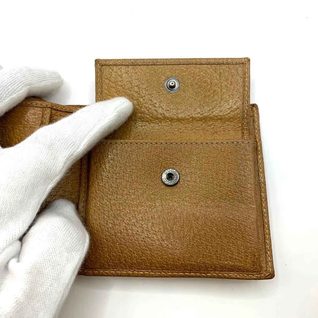 美品✨GUCCI グッチ GGキャンバス 二つ折り財布 04862・4276