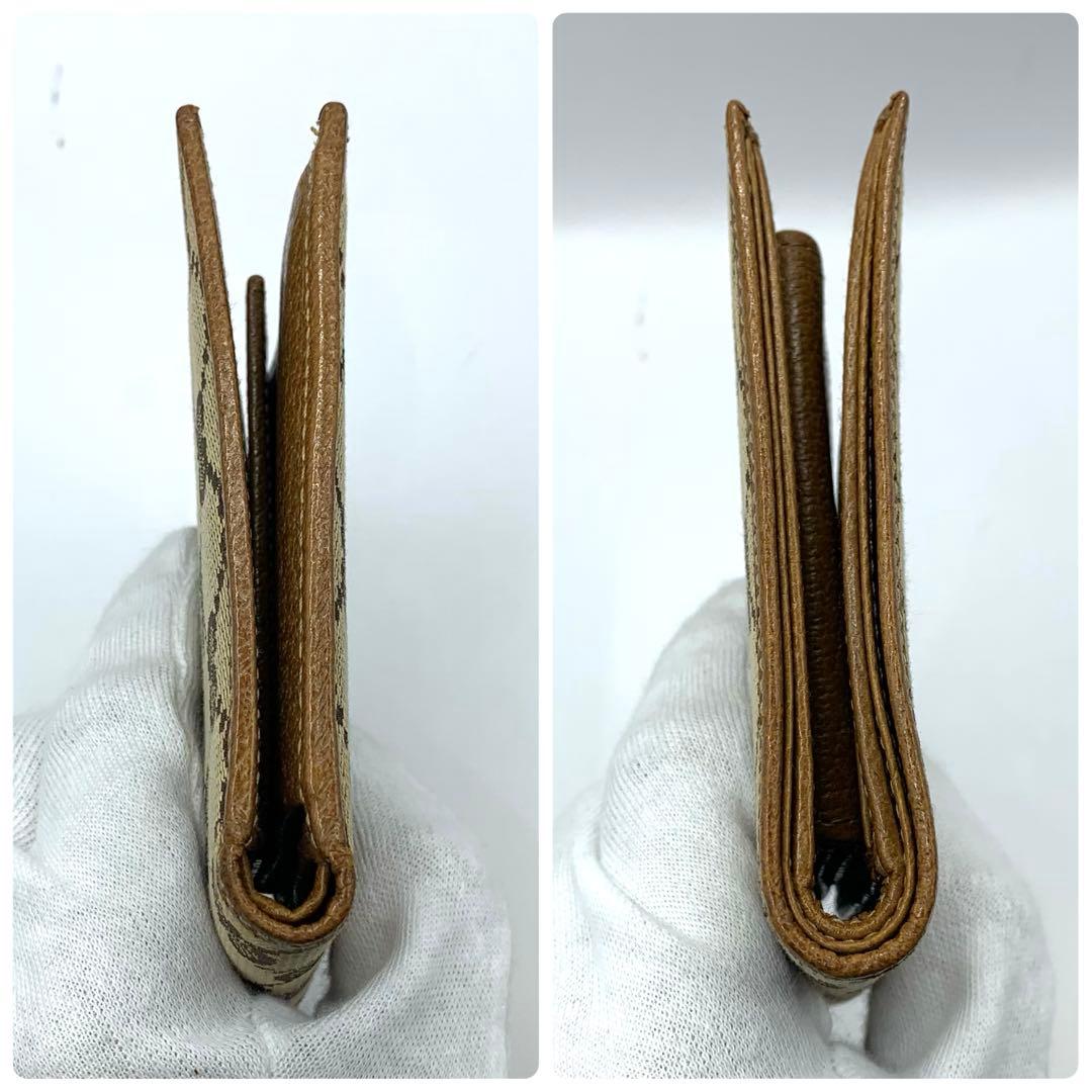 美品✨GUCCI グッチ GGキャンバス 二つ折り財布 04862・4276