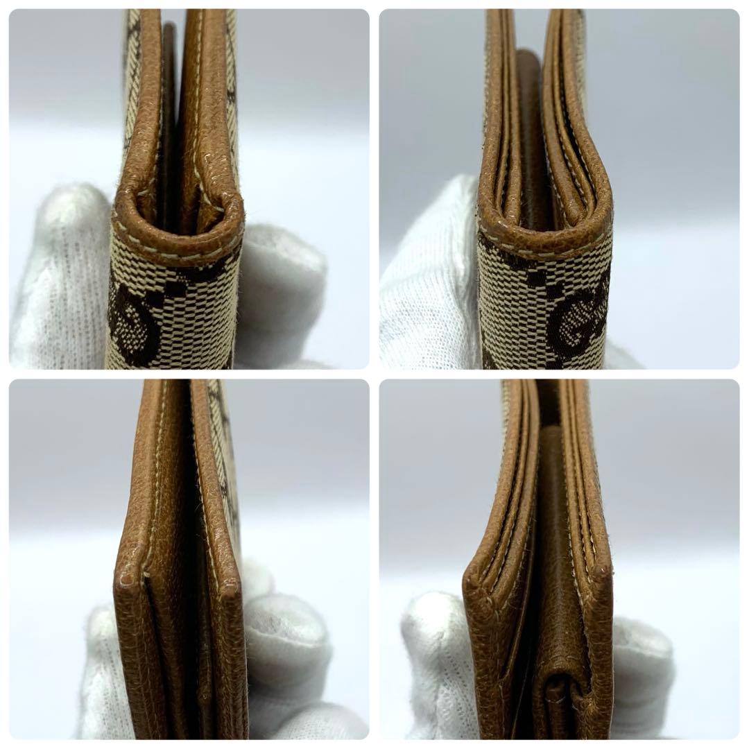 美品✨GUCCI グッチ GGキャンバス 二つ折り財布 04862・4276