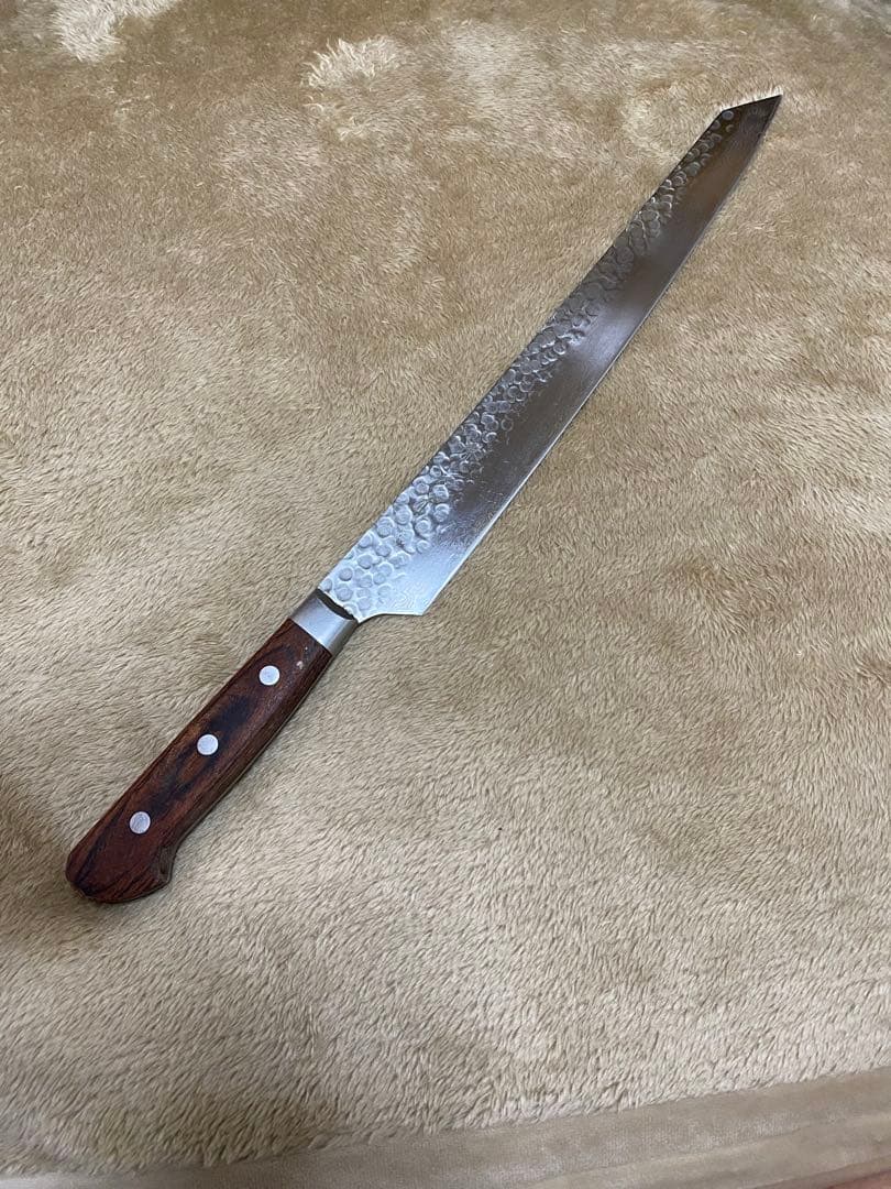 堺 孝行 AUS10 45層ダマスカス ペティーナイフ 300mm