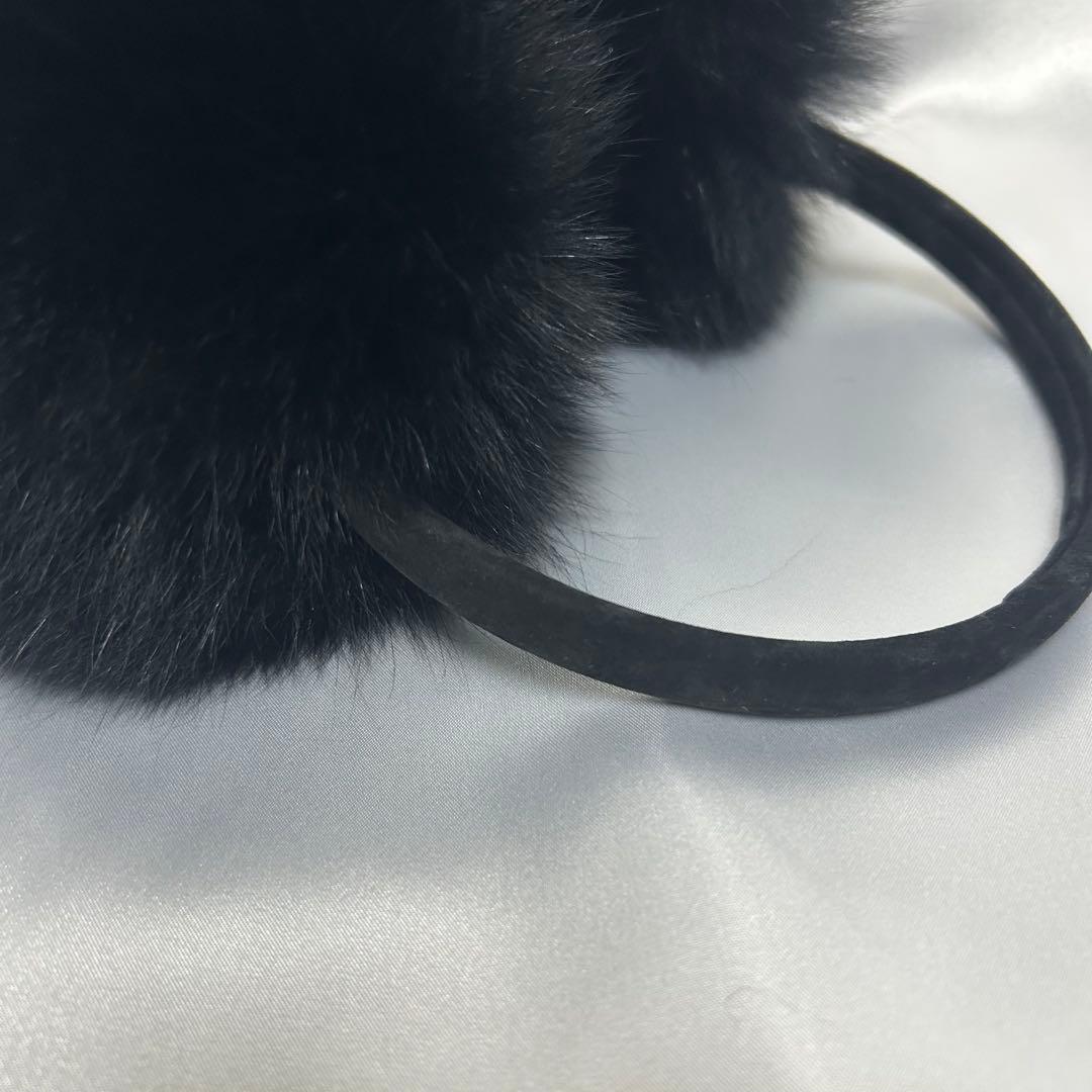 (チャチャママ)FOXイヤーマフ ブラックとモカブラウン