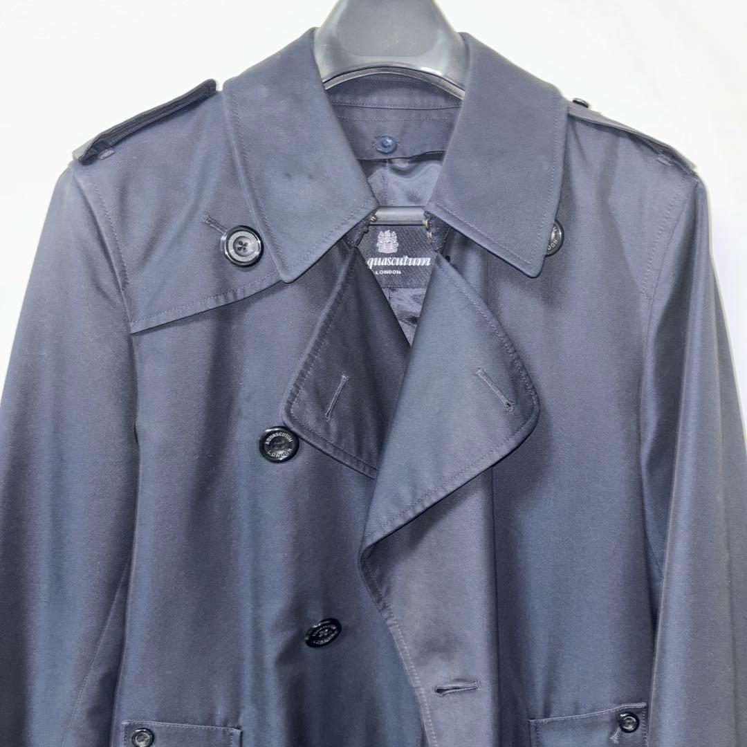 アクアスキュータム　紺メンズコートL〜XL
