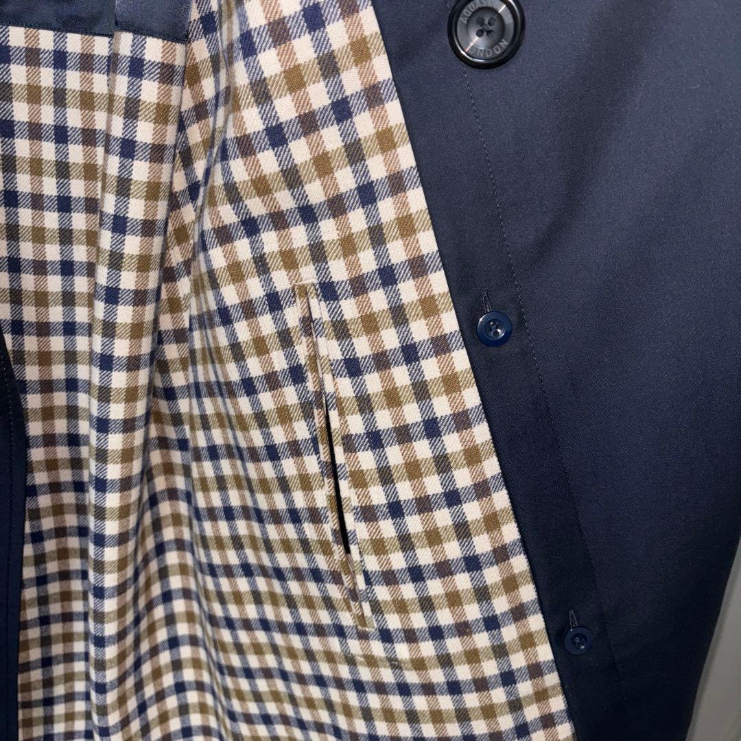 アクアスキュータム　紺メンズコートL〜XL