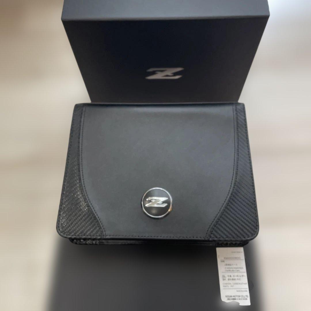 Z 車検証ケース ブラック レザー 日産純正品 箱付き RZ34