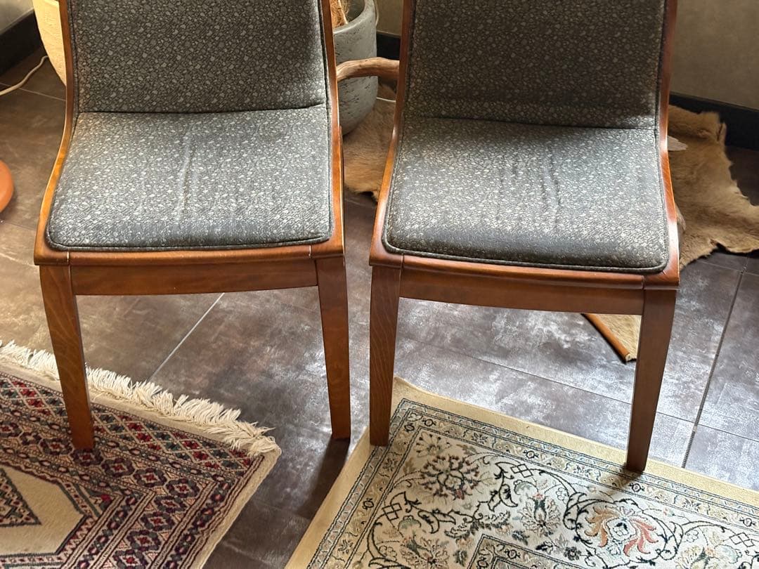 ②オールドカリモク karimoku ヴィンテージチェア　ビンテージチェア　RZ