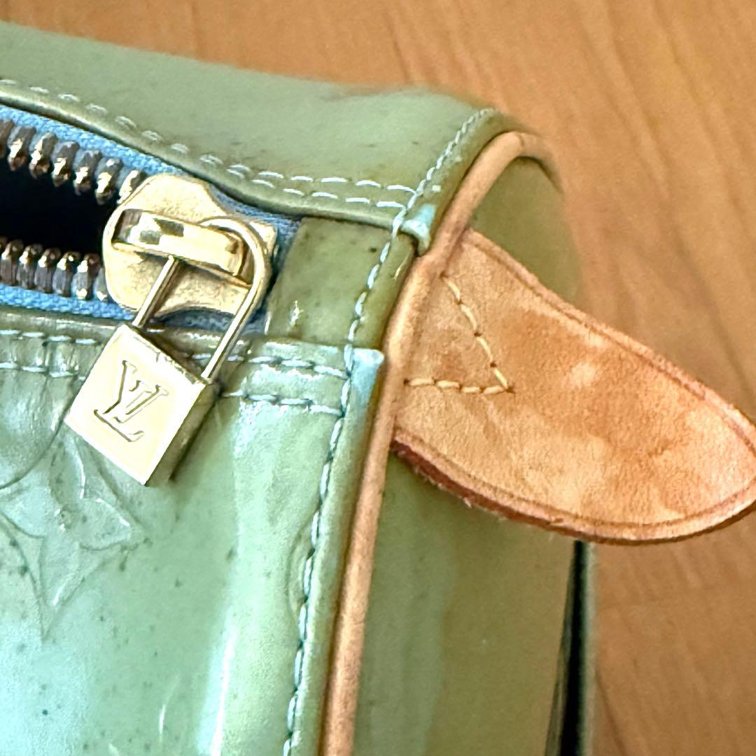 ルイヴィトン ボストンバック　ヴェルニ　ベビーブルー（ジャンク品）