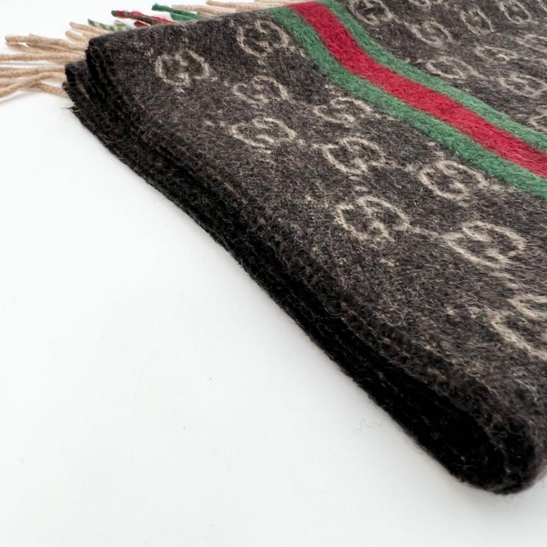 【専用】GUCCI グッチ カシミヤ100% GG柄マフラー 極美品タグ付き
